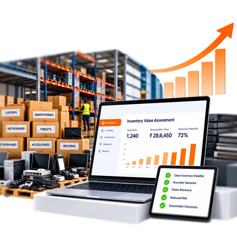 Excess electronics inventory management and value recovery